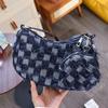 Tassels Denim Underarm Bag New Design Women's Handbag Fashion Single Shoulder Bag  Female
