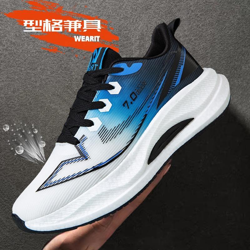 Frühlings- und Sommer-Paarschuhe Reiseschuhe Stoßdämpfung Freizeit-Sport-Laufschuhe Herren Popcorn Carbonplatte Damen