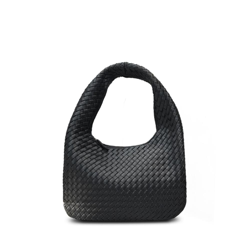 Large capacity high-end handwoven bag tote bag casual wide shoulder strap fashion commuting cross-border shoulder armpit bag