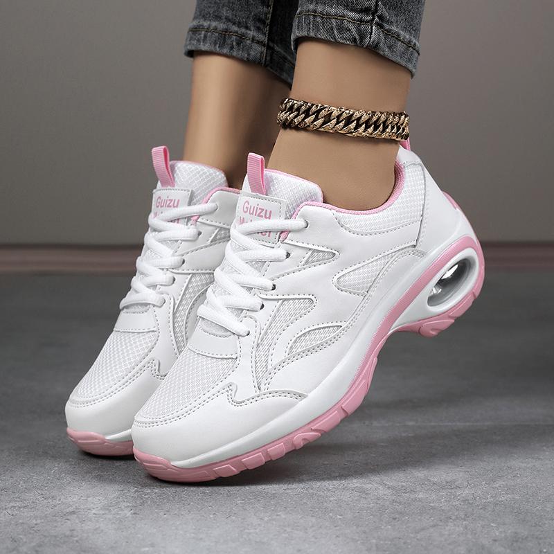 

Модная обувь для женщин Кроссовки Воздушная подушка Повседневная обувь для ходьбы Танкетки Танкетки Массивная Походная Женская Спортивная обувь Легкая Сетчатая Дышащая 35 белый