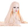 Muslim Women Long Scarf Pull On Ready Wear Instant Hijab Chemo Cap One Piece Amira Head Wrap Turban Femme Shawl Bandanas Scarves