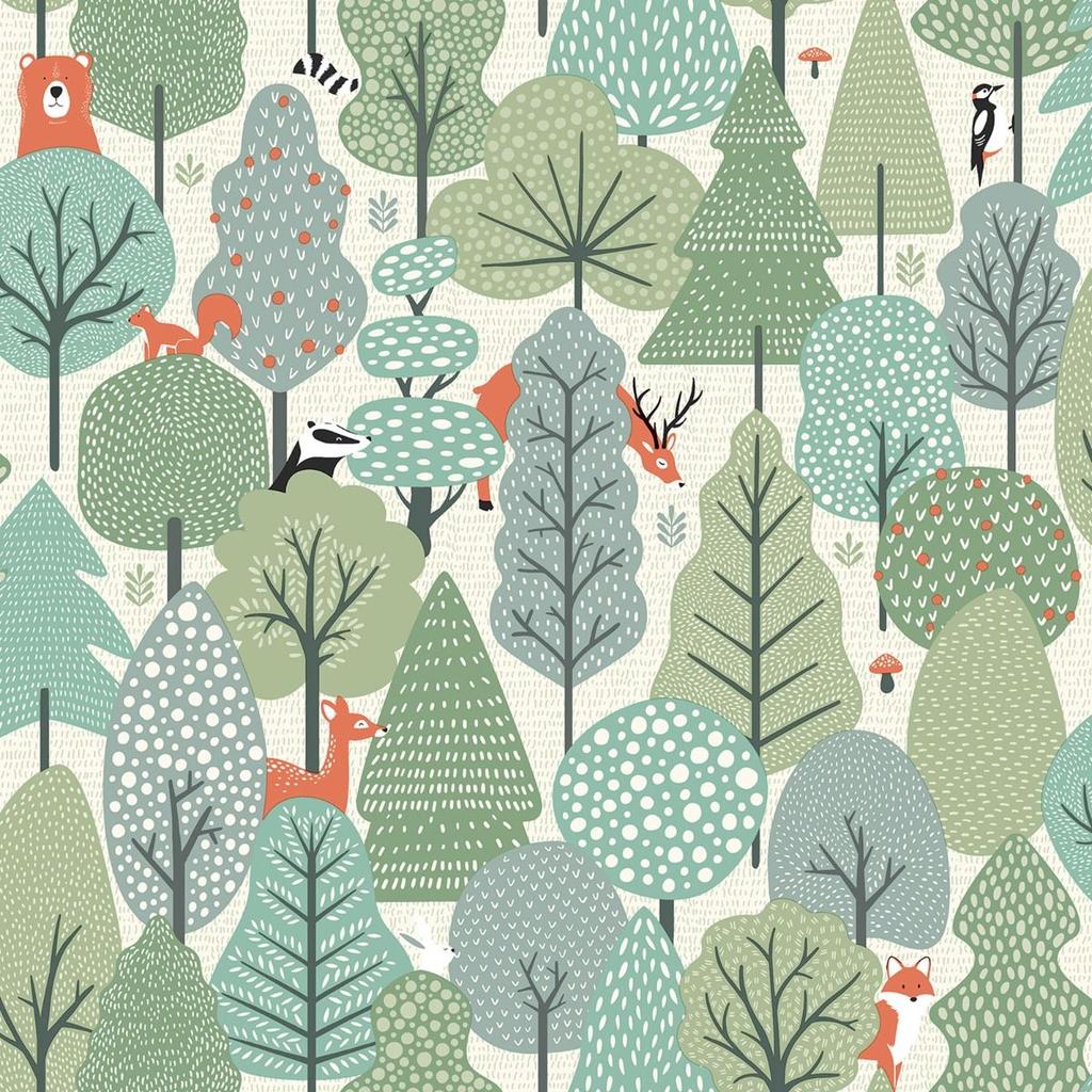 Muriva My Kingdom Wild Wood Textured Wallpaper