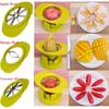 Kitchen Hero, Stainless Steel Heavy Duty Fruit Slicer For Apples, Pears, Mangoes, Tomatoes And More, Featuring Safety Cover And Dishwasher Safe