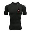 Men's Sports T-shirt for Fitness Sports Training Compression Quick Dry Short Sleeve T-Shirt Men's MMA Uniform Athletic Tees