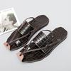 Summer Men Sandals Gladiators Crocodile Pattern Genuine Leather Casual Shoes Beach Sandals Outdoor Slippers Shoes for Men