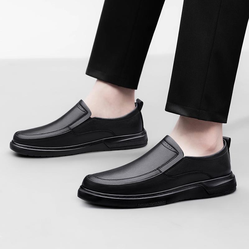 Fashion Luxury Brand Slip On Male Boat Shoes Genuine Leather Men Shoes Casual Non-Slip Formal Mens Loafers Moccasins Italian Male Flats