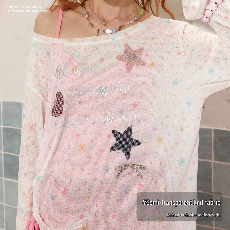 UNIFREE 2026 Summer Sweet & Cool Printed T-shirt Camisole Set
