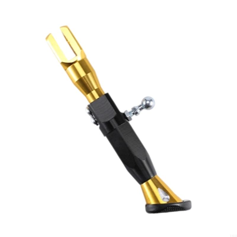 Y4UA Adjustable Motorcycle Electric Scooter Kickstand Foot Bracket Enhanced Stability