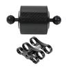 XT-XINTE Underwater Diving Tray Carbon Fiber Float Buoyancy Aquatic Arm D80mm Dual Ball Floating Arm Diving Camera