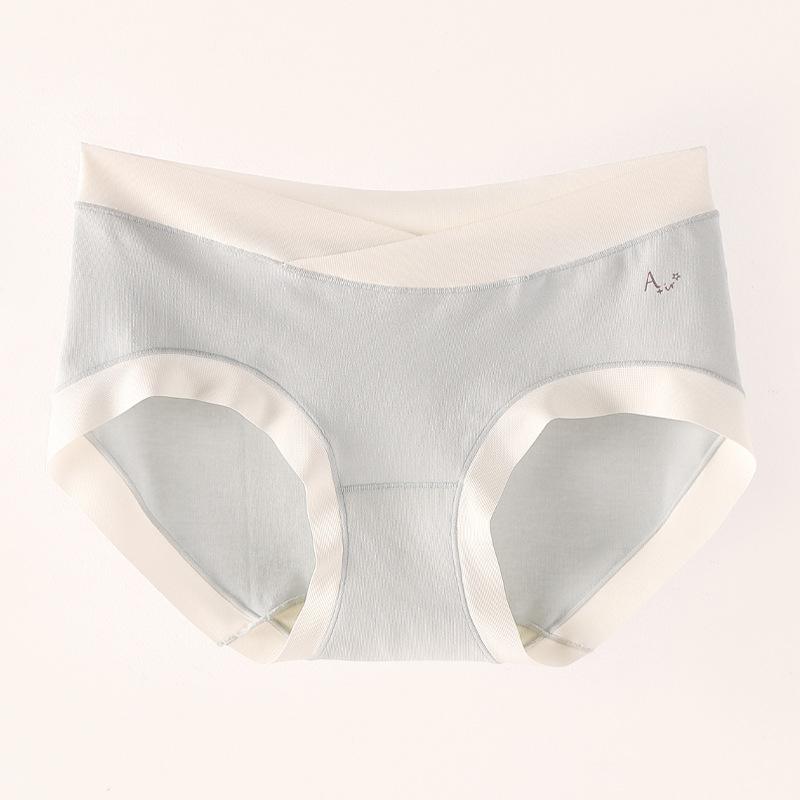 Maternity Underwear Women Cotton Briefs 5A Antibacterial Tummy Care Mid To Late Pregnancy Traceless Thin Panties