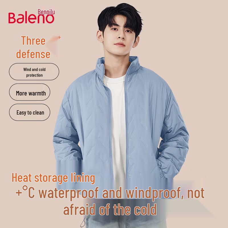 Baleno Herren Stehkragen Winter Steppjacke