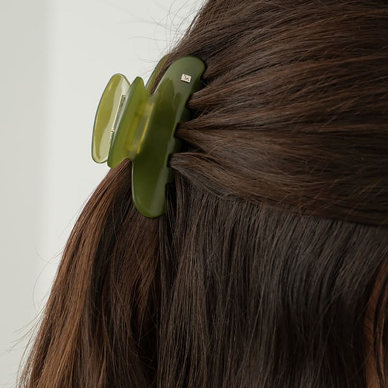 

Ssecondo Mini arc claw clip, Lilou_4 colors Soft leopard