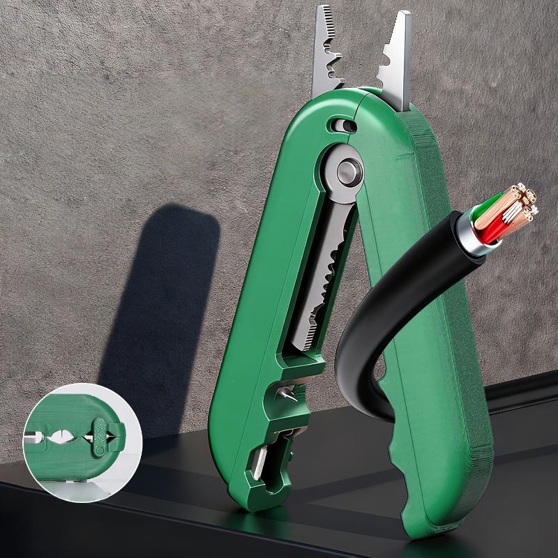 

1Pcs Cable Cutter Crimper Tool Electrical Pliers Multi-Function Wire Stripper Electricians Cable Cutting Scissors Crimping Plier One Size