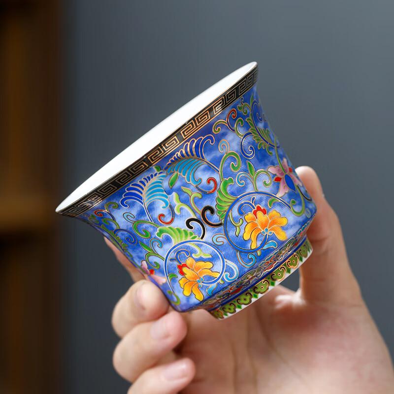 MULTIPOTENT Cloisonné Ceramic Kung Fu Tea Set