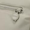 Elegant Slouch Shoulder Bag with Top Zip Closure Adjustable Strap Geometric Stitching and Smooth Nylon Fabric for Modern Daily Wear and Commuting