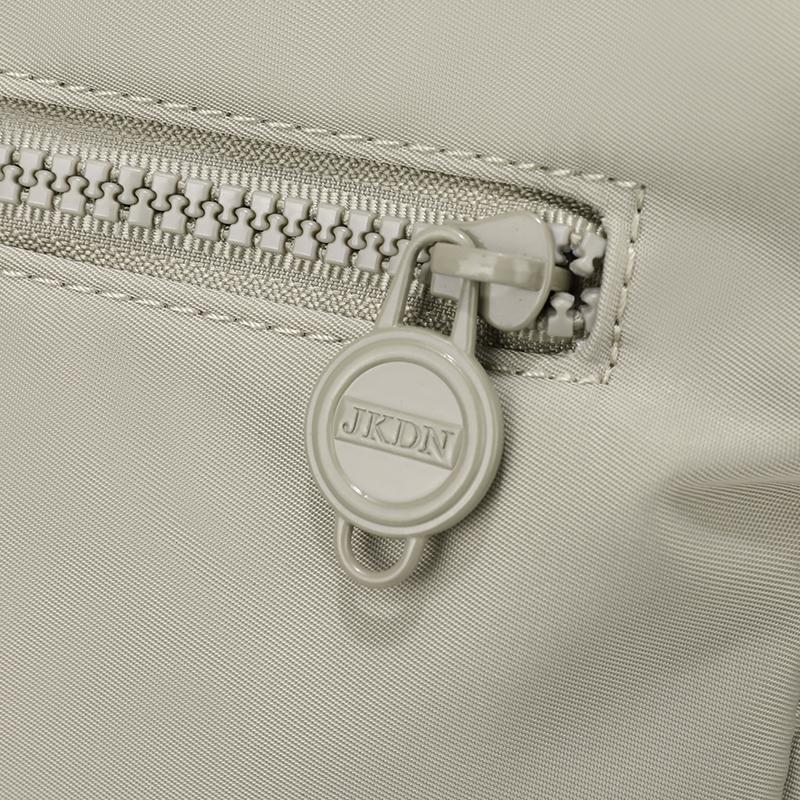Elegant Slouch Shoulder Bag with Top Zip Closure Adjustable Strap Geometric Stitching and Smooth Nylon Fabric for Modern Daily Wear and Commuting