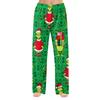 Women's Christmas Print Flannel Pajama Pants Loose Fit Sleep Bottoms for Holiday Lounging