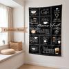 Cozy Coffee (19) Custom Name Tapestry Wall Hanging Soft Backdrop Tapestry for Bedroom Living Room Dorm Home Decor Gift