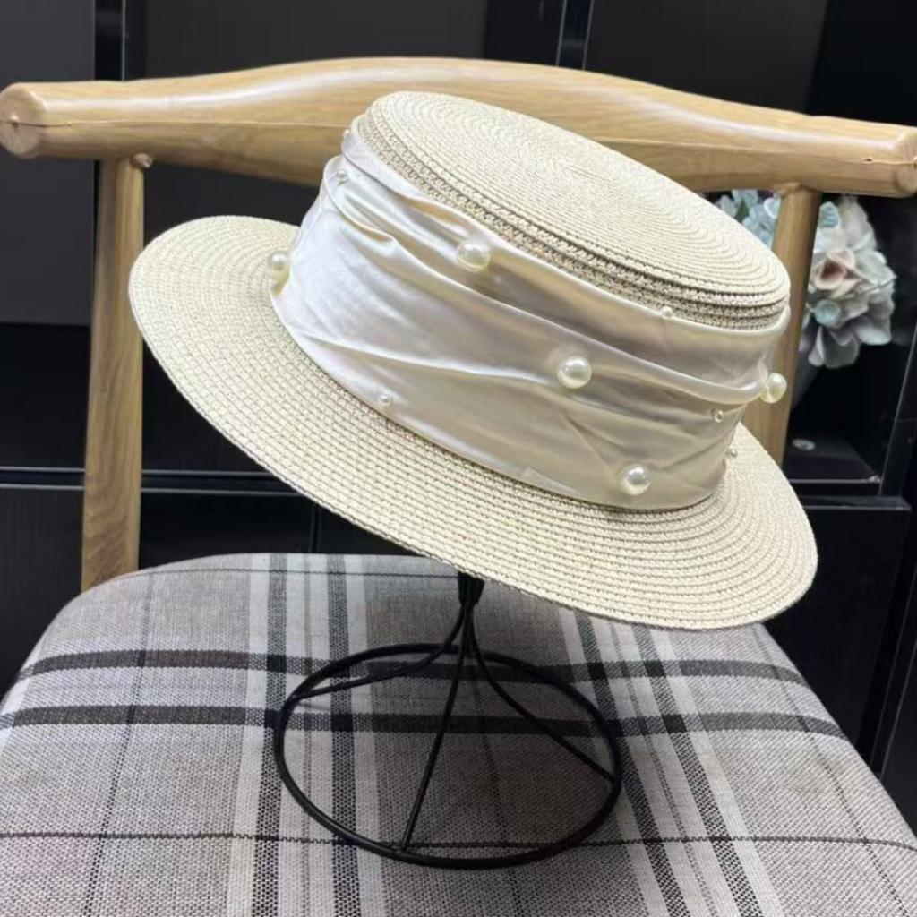 Summer Shade Outdoor Sun Hat Fashion Versatile Straw Hat Women's French Hat Temperament Sunscreen Hat