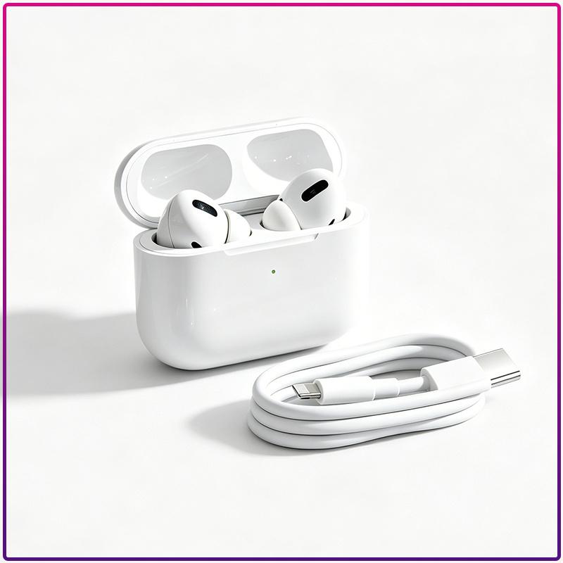 Universal Bluetooth Wireless Headset Apple AirPods Pro Powerful Noise Cancellation Immersive Surround Sound USB-C Charging All Devices Compatible