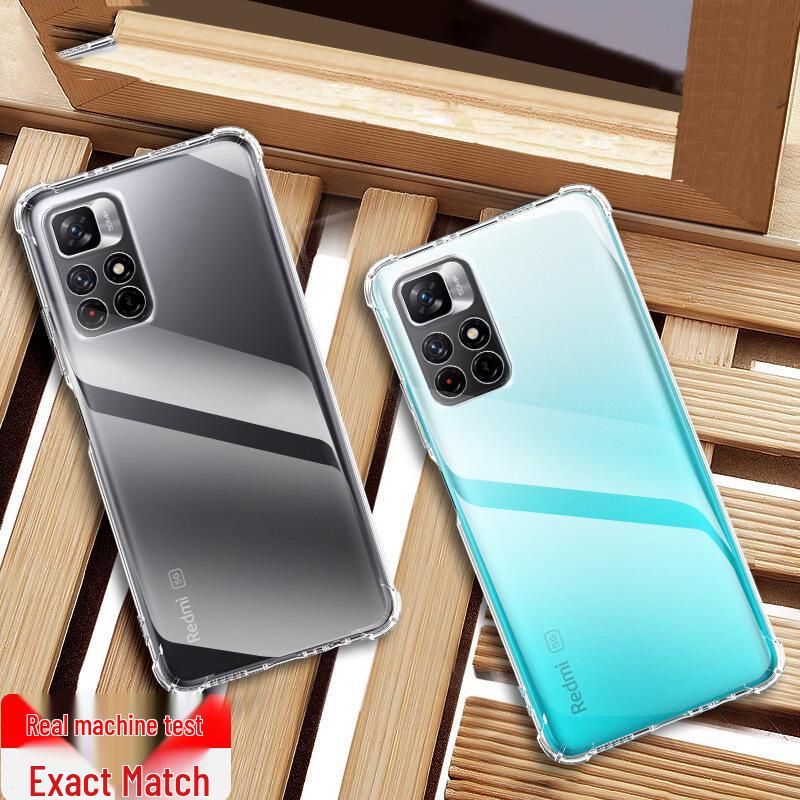 Compatible Redmi Note Phone Case Airbag Transparent (Note 15/14/13/12/11/10/9/8/7/6/Pro/+)