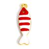 5pcs Fish Charms Double Sided Enamel Sequins Alloy Pendants For Diy Earrings Necklace Accessory Jewelry Making Findings  26x7mm