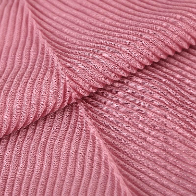 Women Plain Cotton Scarf Head Hijab Wrap Solid Full Cover-up Shawls Foulard Femme Headband Crinkle Muslim Hijabs Store 2024 NEW