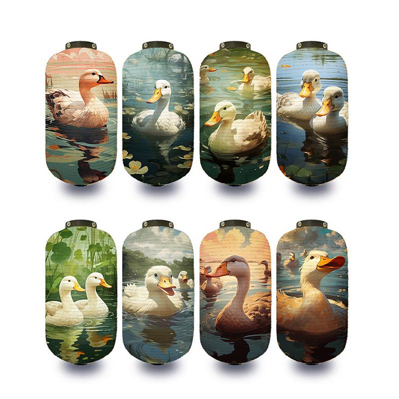 Antique Cartoon Duck Japanese Traditional Cloth Lanterns Restaurant Izakaya Cuisine Decor Advertising Sign Party Decor Lantern