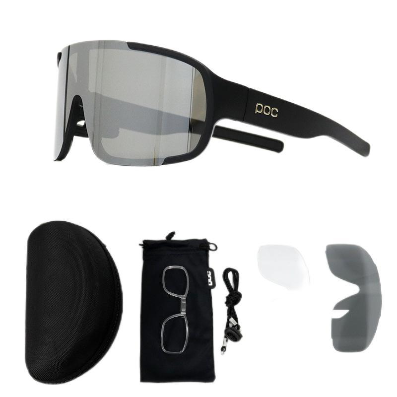 Own a large quantity POC Cycling glasses, outdoor running sports, road bike equipment with accessories