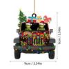 2D Christmas Decoration Pendant Christmas Tree Tag Theme Party Crafts Ornament