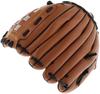 MEOTDEOY Baseball Glove Softball Catch Ball Practice Left Hand Wear Shock Absorption Pad Parent Child Interaction Brown 11.5 Inches