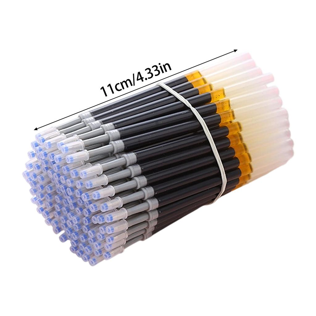 50 Pcs Gel Pen Refills 0.5mm Black/Blue/Red Gel Ink Pen Refills Replaceable Pen Refill School Office Supplies