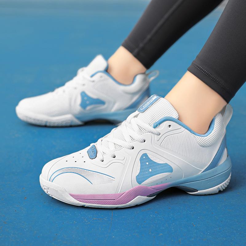 36-45 Couple Plus Size Shock-absorbing Anti Slip Breathable Fashionable Sports Tennis Shoes Badminton Shoes Table Tennis Shoes