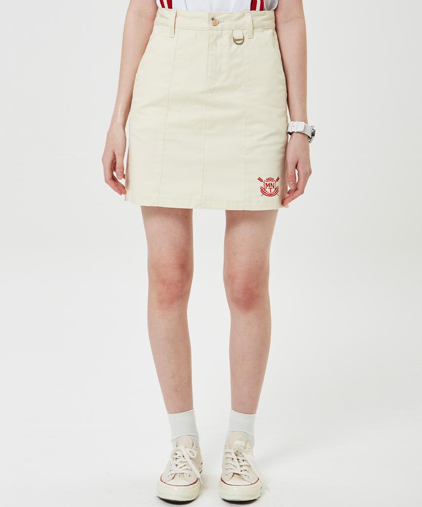 Main Booth University Skirt(Cream)