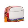 New COACH Jamie Pebbled Leather Camera Bag, Shoulder Bag, Crossbody Bag Small Women's White & Rainbow C9939-IMCAH