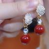 S925 Sterling Silver Pearl Stud Earrings - Light Luxury, High-End, Retro, Ins Style
