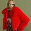 Molliolli MU Fur Collar Muffler [red]