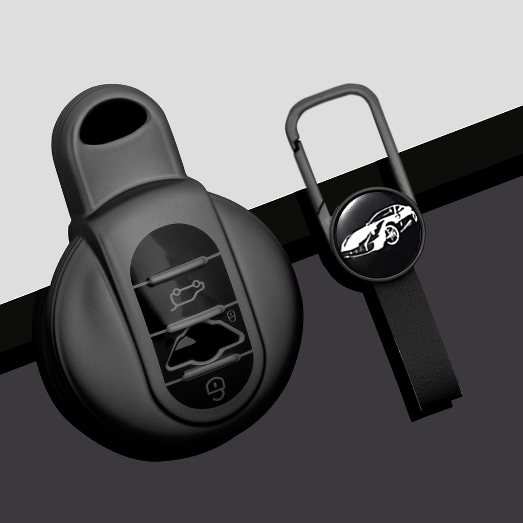 Car Key Case For Bmw Mini Cooper Clubman Countryman R55 R56 R57 R58 R59 R6 Remote Cover Shell Keychain Holder Accessories