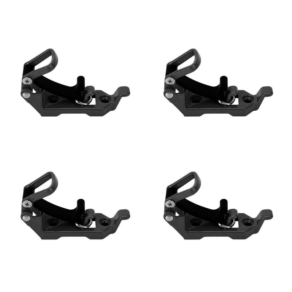 4 Sets Roof Rack Shovel Mount Heavy Duty Multipurpose Metal Rubber Clamp Mounting Bracket for Roof Rack Boats Tool