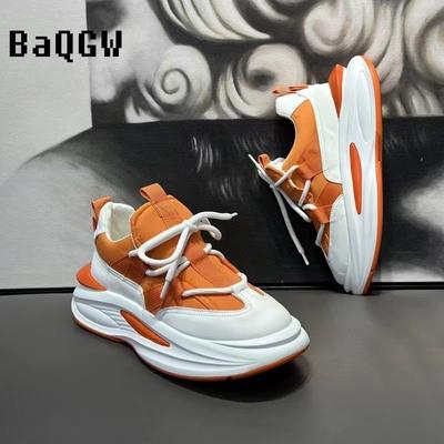 Fashion Designer Men's Casual Thick Soled Luxury Sneakers Breathable Shoes Spring Men's Slip On Walking Flats Running Shoes