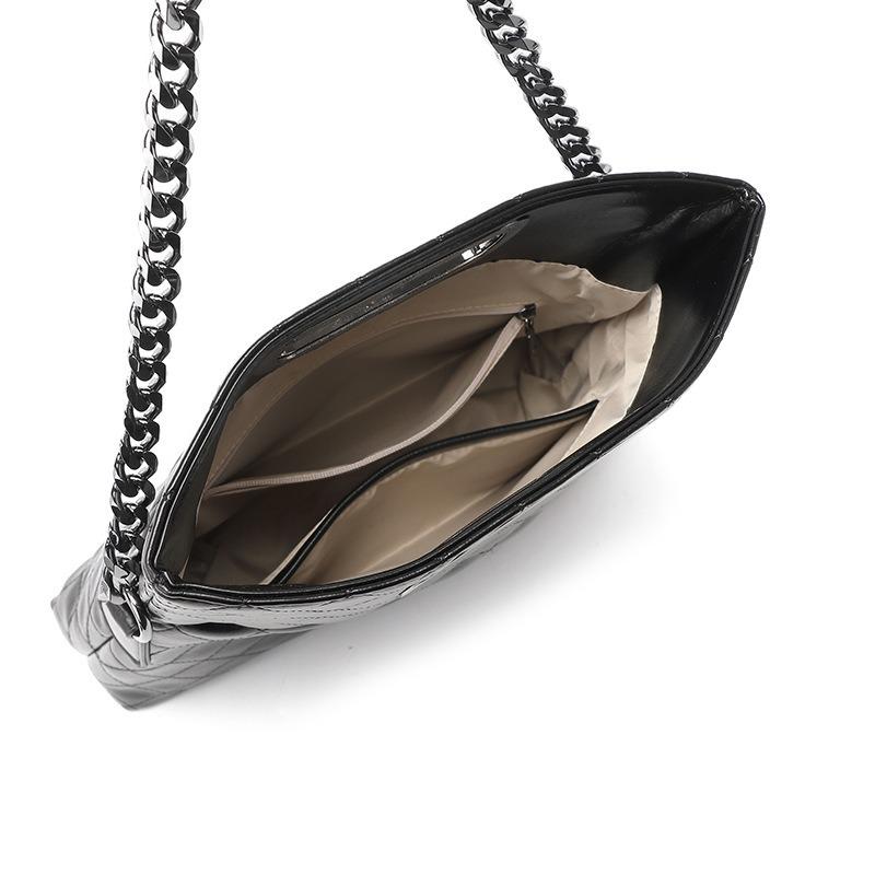 Diamond Women's Underarm Bag Women's New Large Capacity Chain Diamond Folding Bag Crossbody Single Shoulder Handbag