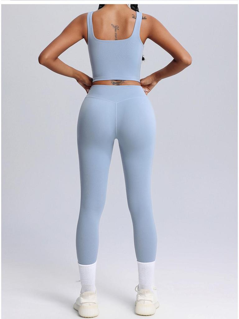 Lulu Lycra Sports Underwear Women's Shockproof Butter-Feel Yoga Bra with Chest Pad