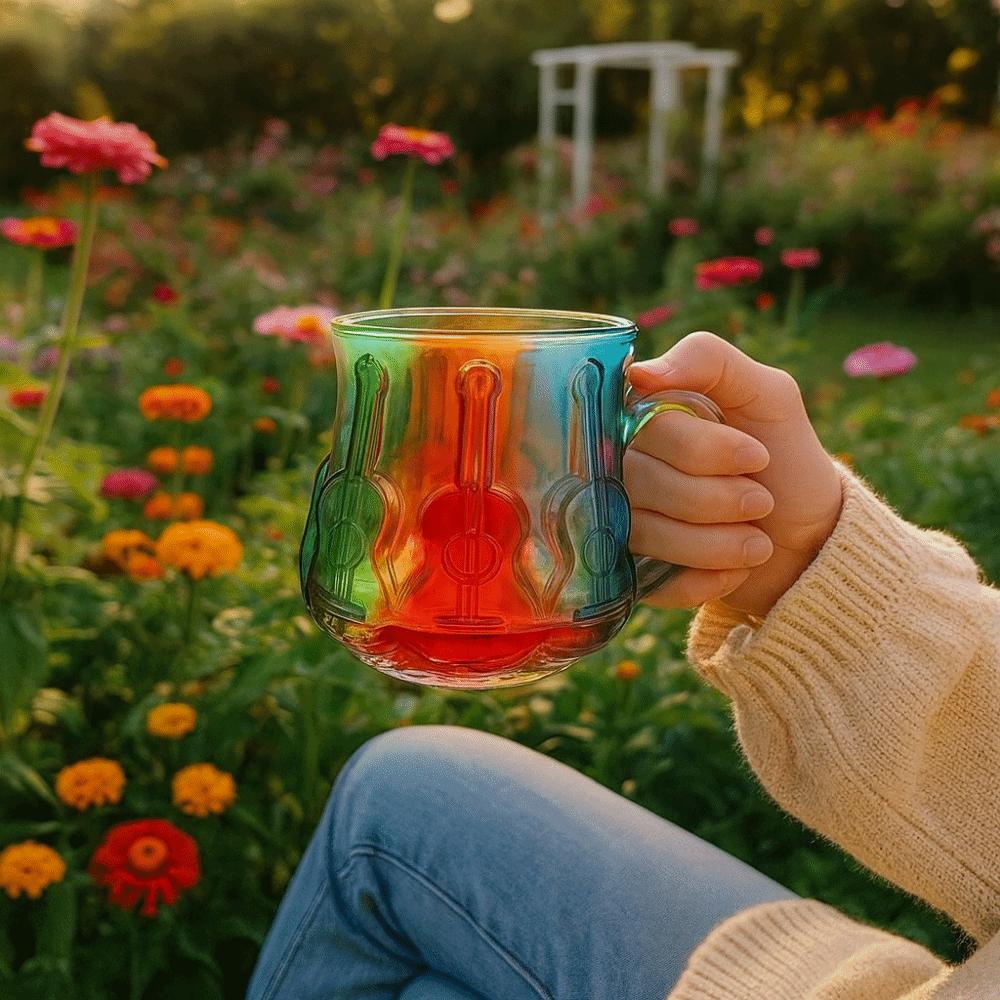 Colorful 3D Painted Book Mug Hand Drawn Design Coffee Tea Cup  Collection Gifts