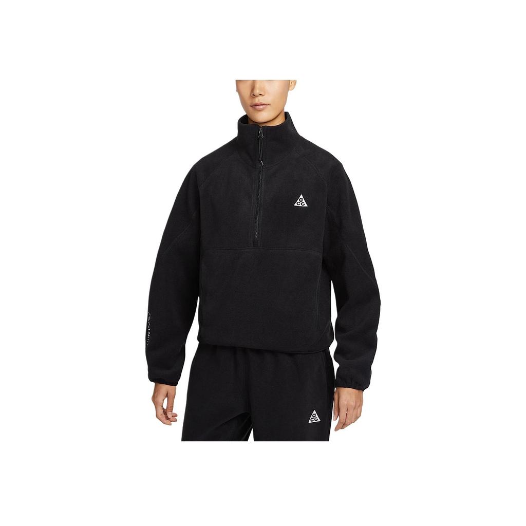 Nike ACG Wolf Tree Half Zip Pullover Long Sleeve Sweatshirt Women Sweatshirt Black HJ0238-010