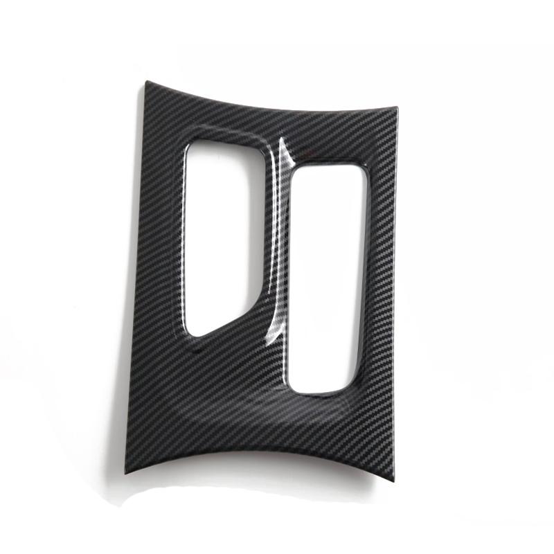 For Dodge Charger 2016- ABS Carbon Fiber Central Control Gear Shift BOX Panel Decorative Trim Sticker Interior Accessories