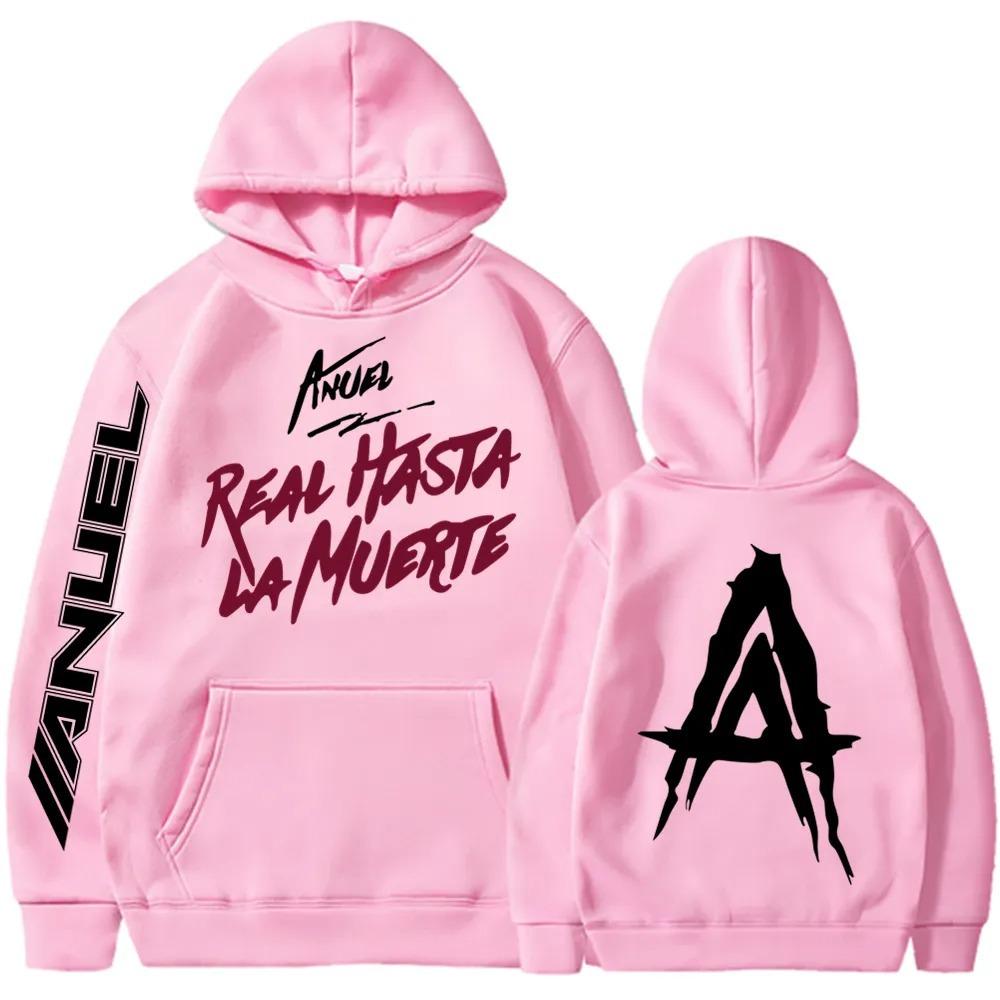 New Rapper Anuel AA Printed Hoodies Men Woman Fashion Hoodie Singer Graphic Printing Sweatshirts for Fans Fleece Streetwear
