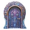 Miniature Fairy Door Wooden Garden Durable Garden Outdoor Decoration Figurine, Ornament, Ornament, Decor, (Style 3)