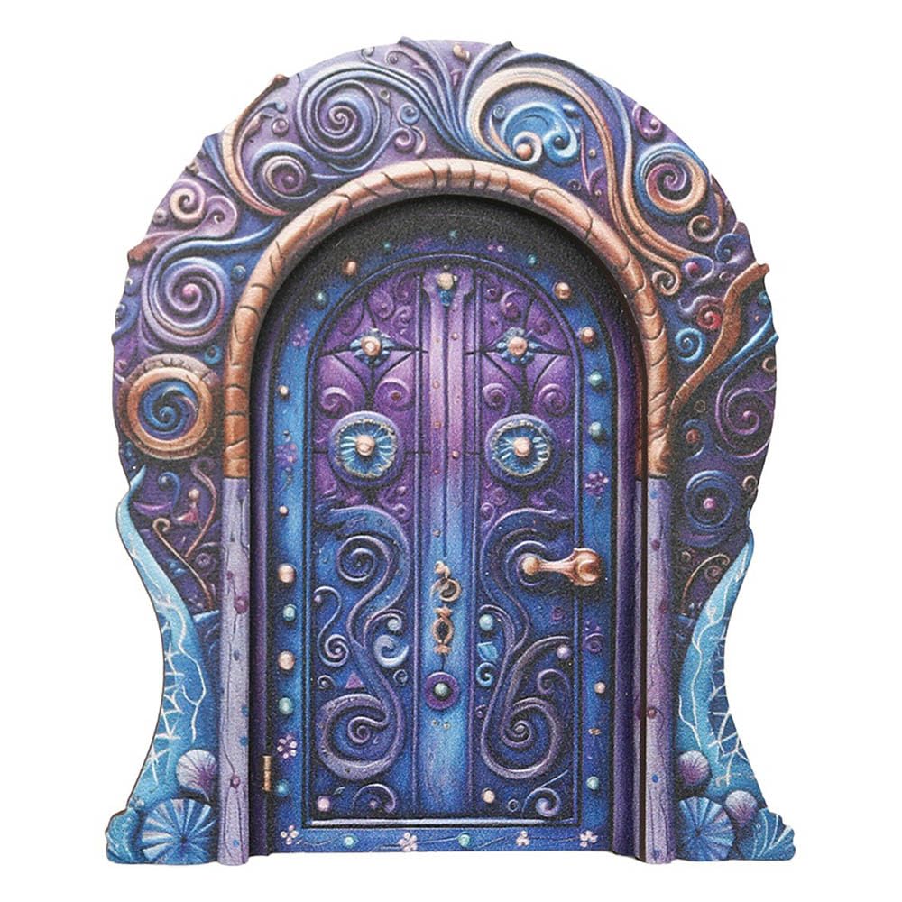 

Miniature Fairy Door Wooden Garden Durable Garden Outdoor Decoration Figurine, Ornament, Ornament, Decor, (Style 3)