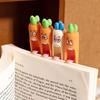 4Pcs Funny Carrot Shape Novelty Push Pen with a Tongue Mechanism Kids Easter Birthday Party Gift Black Ink Pen School Stationery