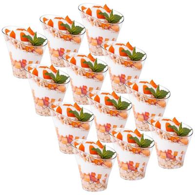 Dessert Cup Mini Container Set Of 12 Pcs. 180 Ml
